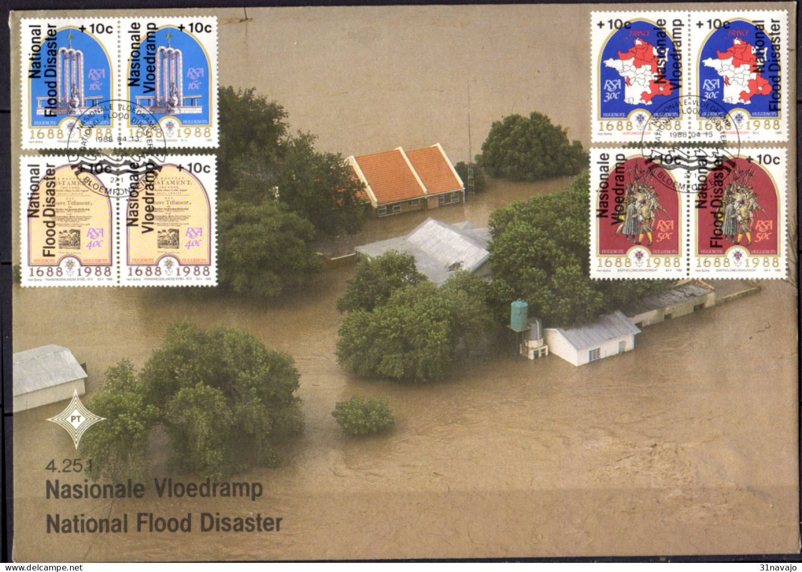 AFRIQUE DU SUD - Au Profit Des Victimes D'inondations FDC - FDC