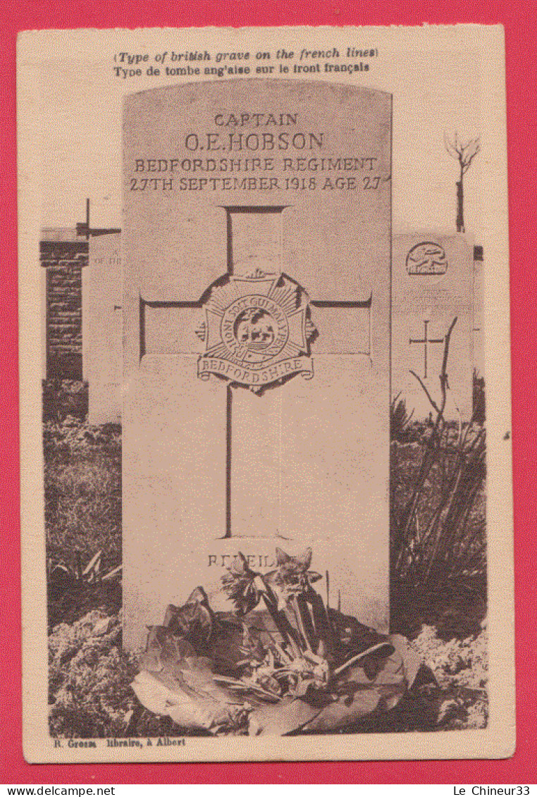 80 - Type De Tombe Anglaise Sur Le Mont Français--27 Septembre 1918 Age 27 Ans--O.R Obson - Monuments Aux Morts