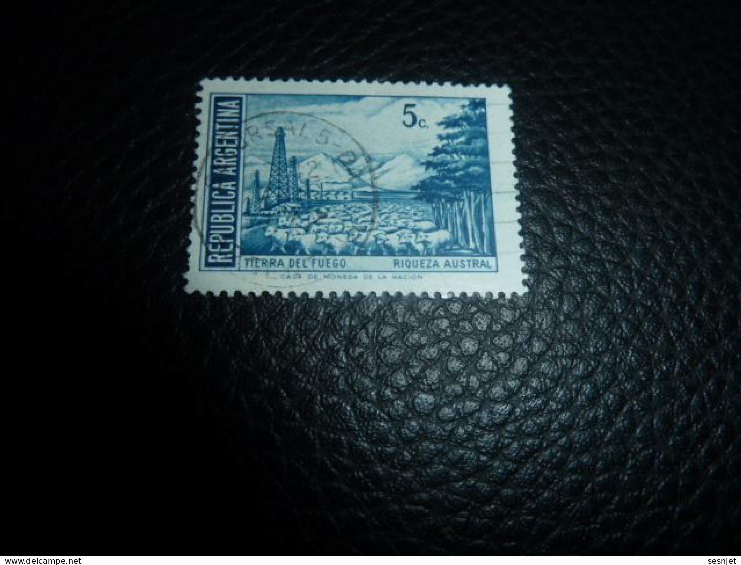 Républica Argentina - Tierra Del Fuego Riqueza Austral - 5 C. - Yt 885 - Bleu - Oblitéré - Année 1971 - - Gebruikt