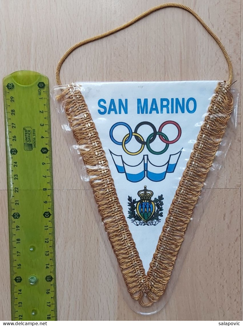 National Olympic Committee NOC San Marino PENNANT, SPORTS FLAG ZS 3/15 - Bekleidung, Souvenirs Und Sonstige