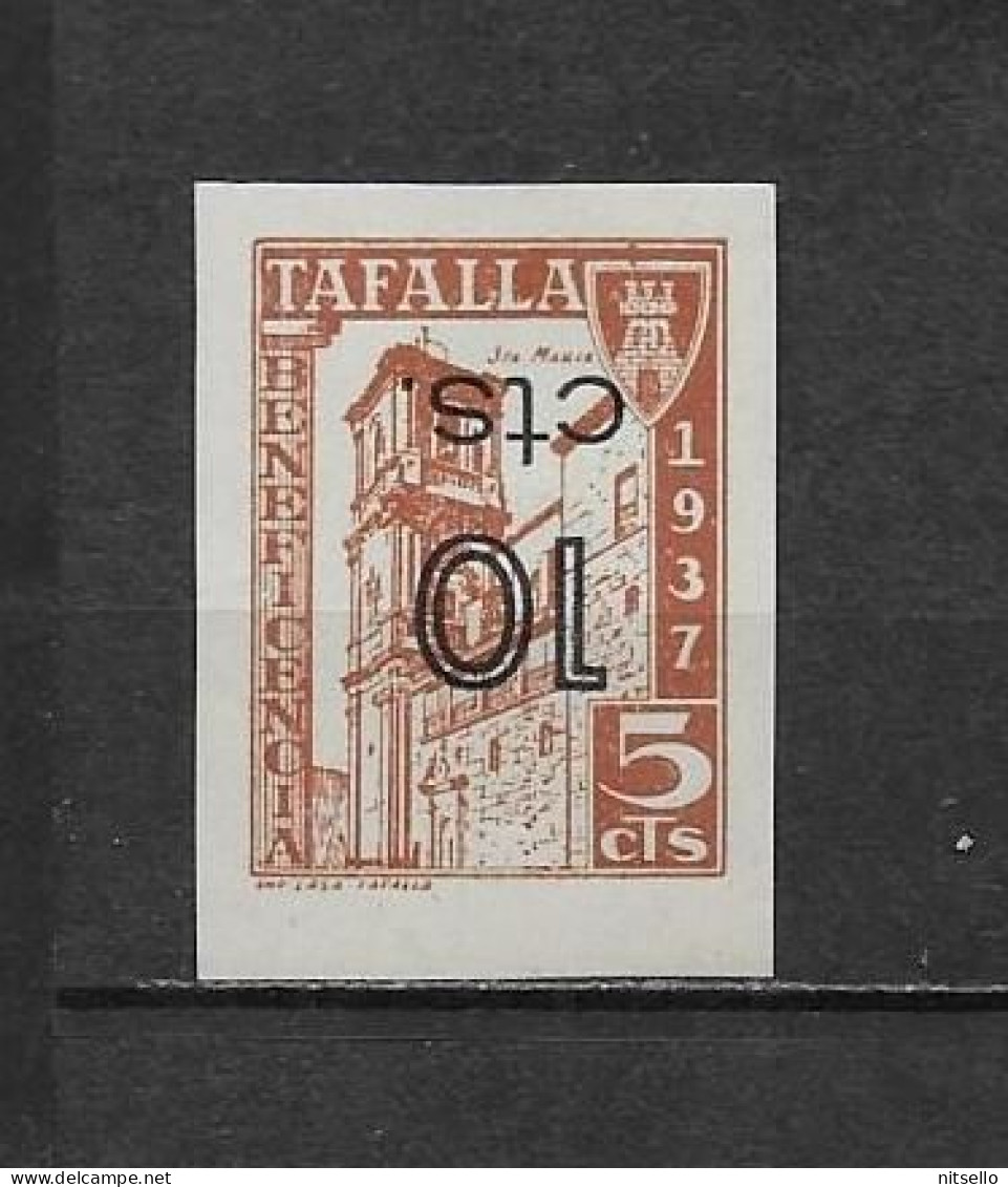 LOTE 2112D /// (SC 095) TAFALLA (NAVARRA) * MH Sobrecarga INVERTIDA  SIN DENTAR  SOFIMA Nº 6 - Nationalistische Ausgaben