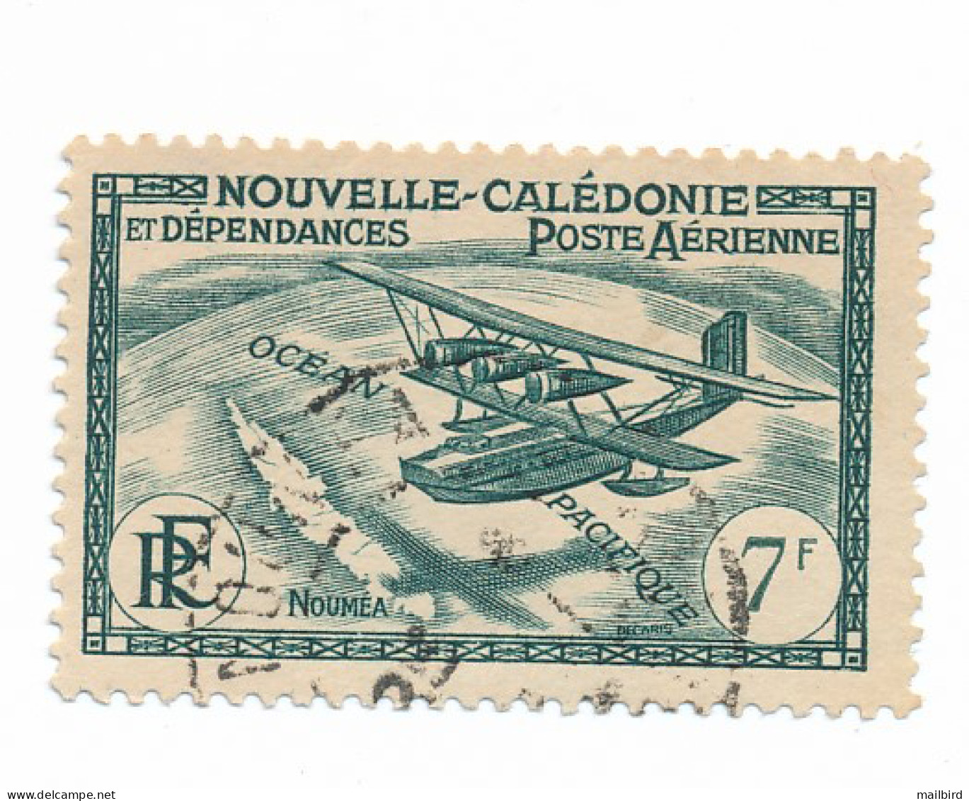 New Caledonia 1938 SG219 Air (7f) - Usati