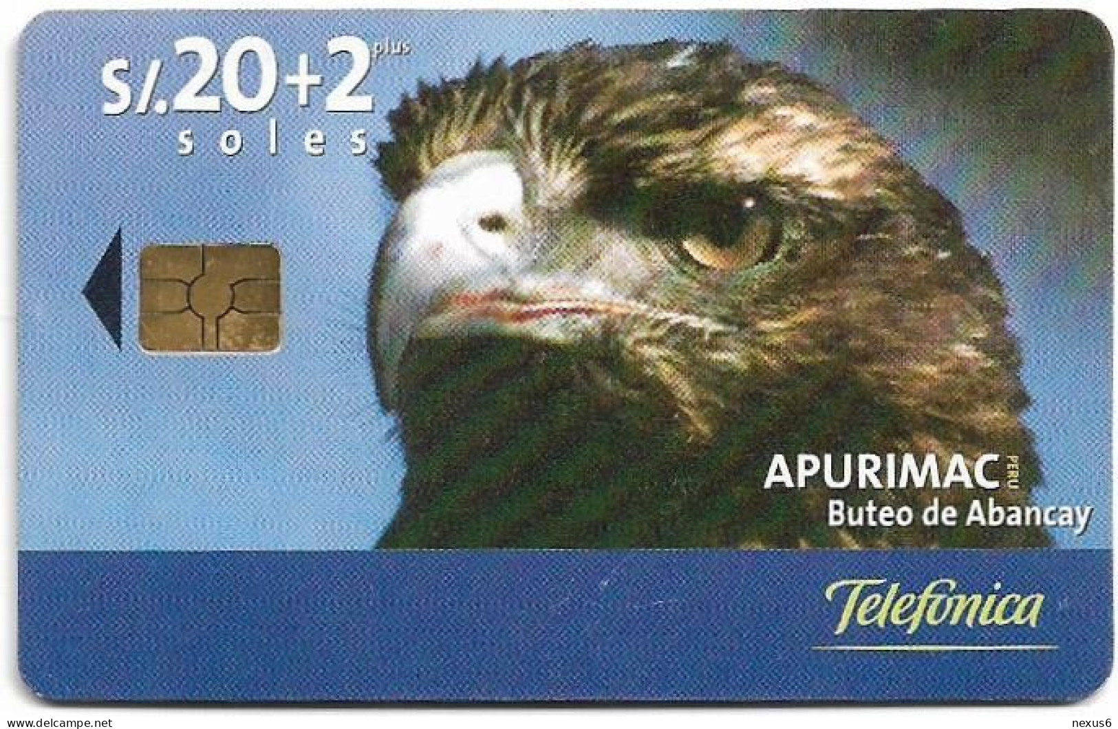 Peru - Telefónica - Apurimac - Buteo De Abancay, Chip Gem5 Black, 20+2Sol, 04.2001, 50.000ex, Used - Peru