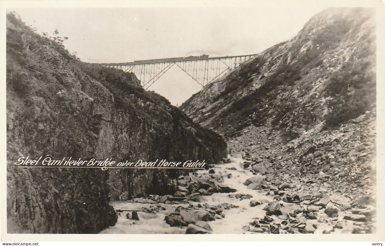 Steel Cantilever Bridge Over Dead Horse Gulch  White Pass And Yukon Railway, Alaska, Yukon - Ouvrages D'Art