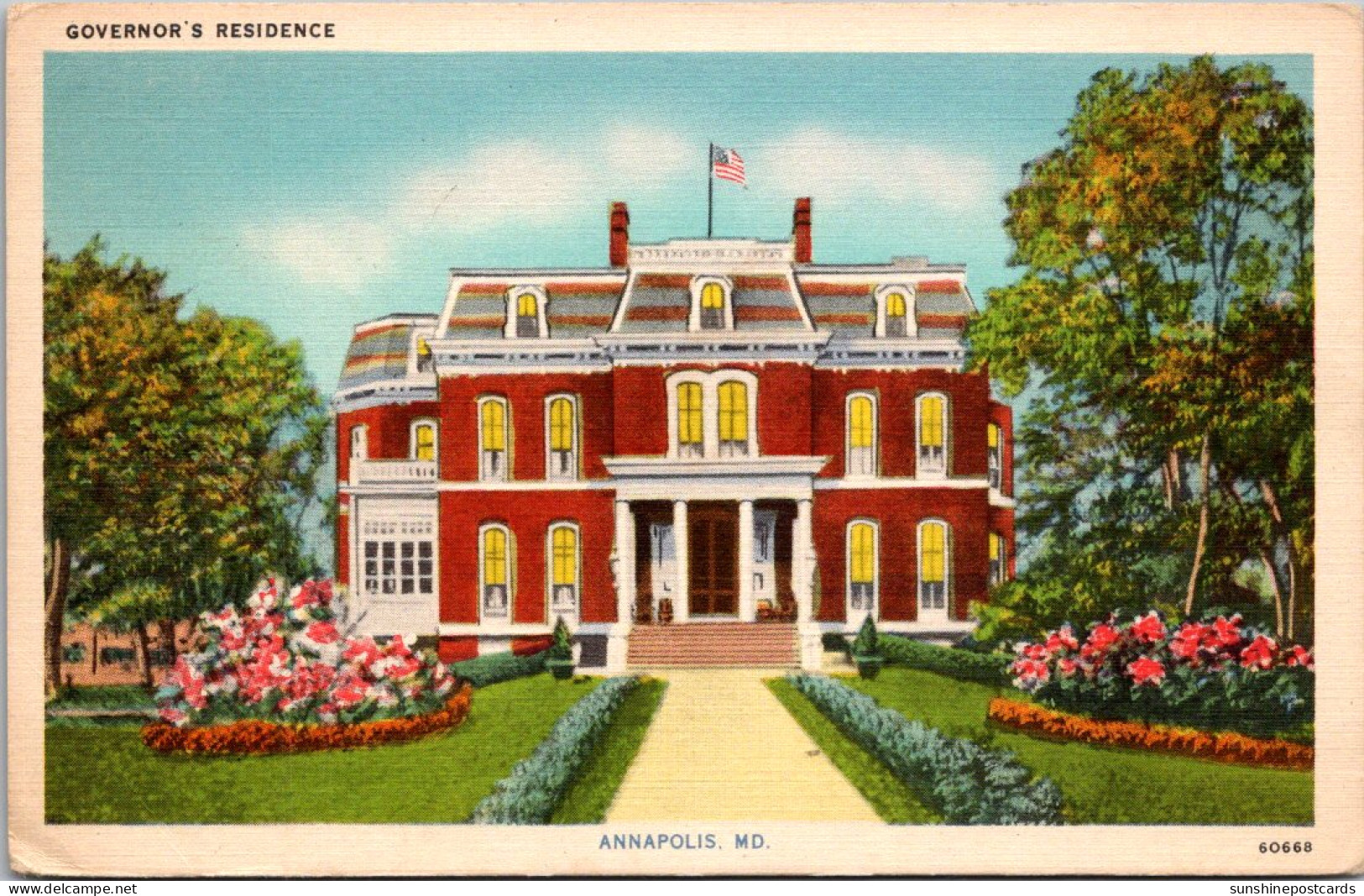 Maryland Annapolis The Governor's Residence 1940 - Annapolis