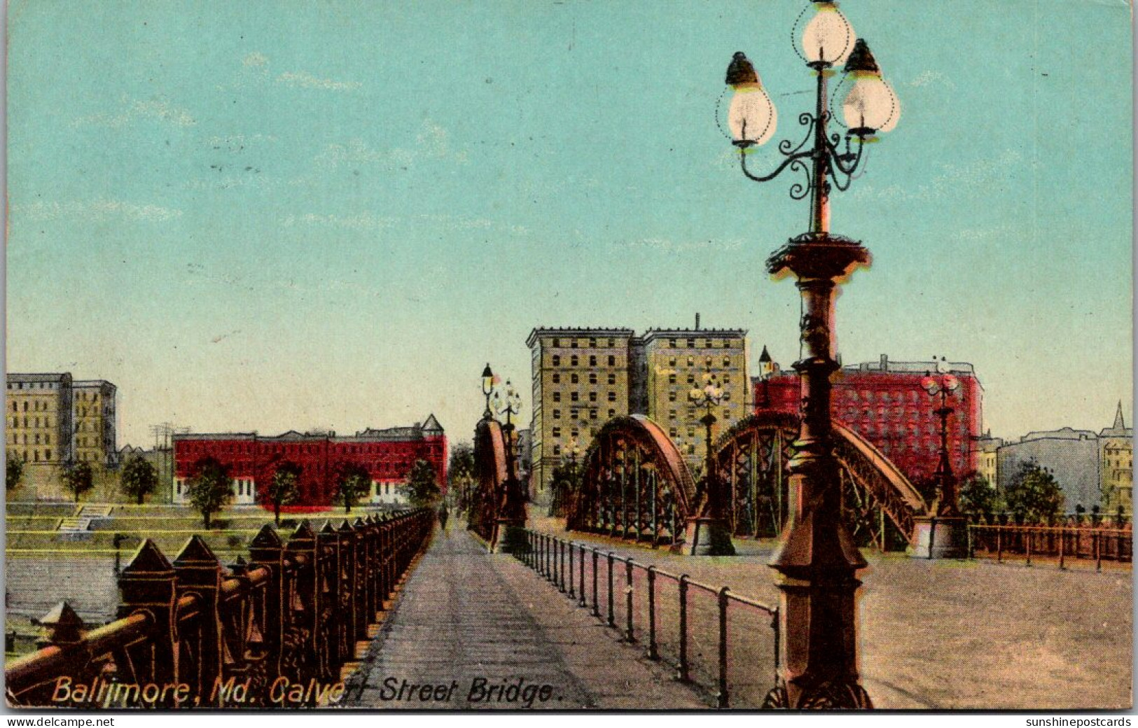 Maryland Baltimore Calvert Street Bridge 1913 - Baltimore