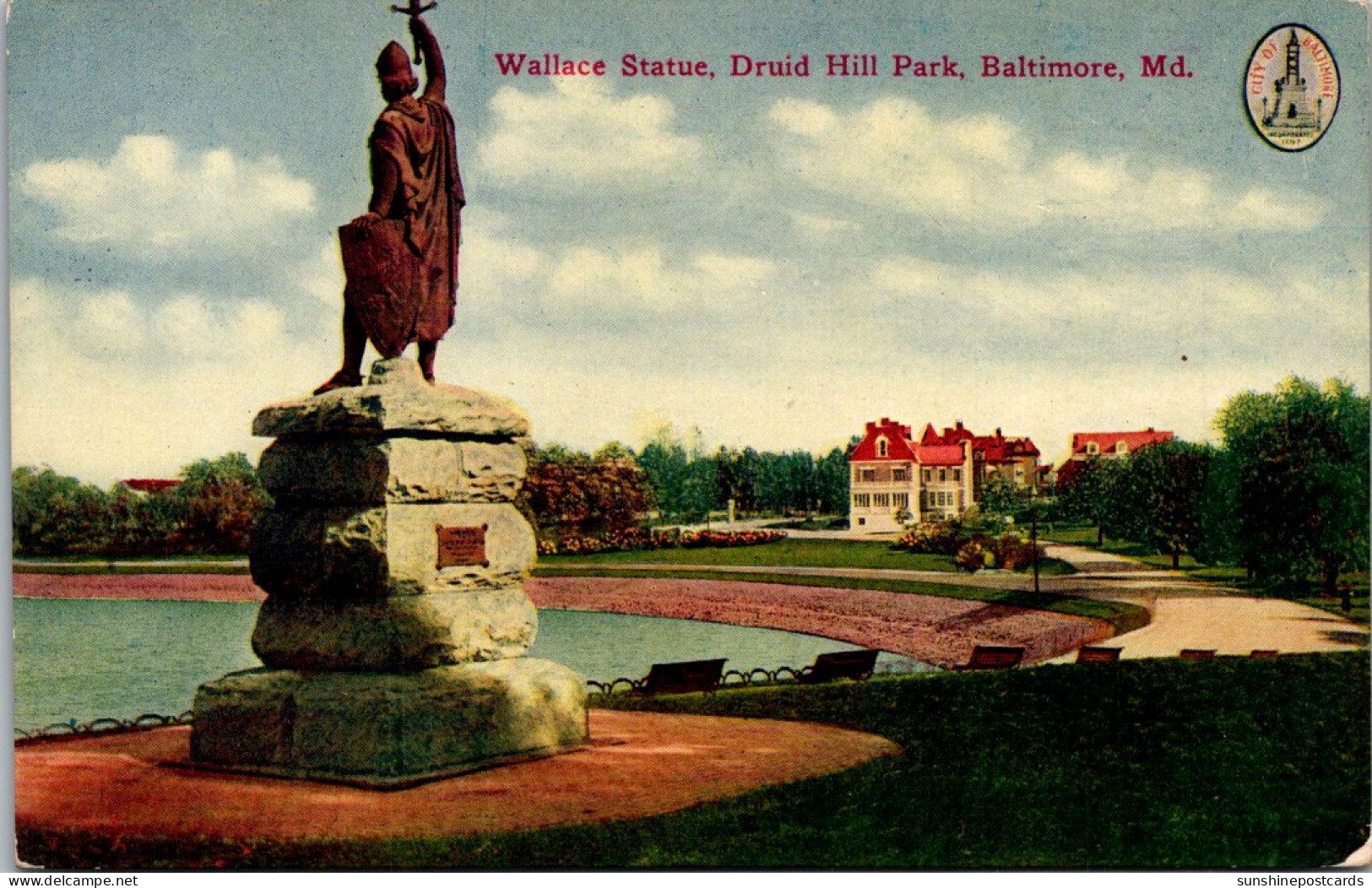 Maryland Baltimore Druid Hill Park The Wallace Statue - Baltimore