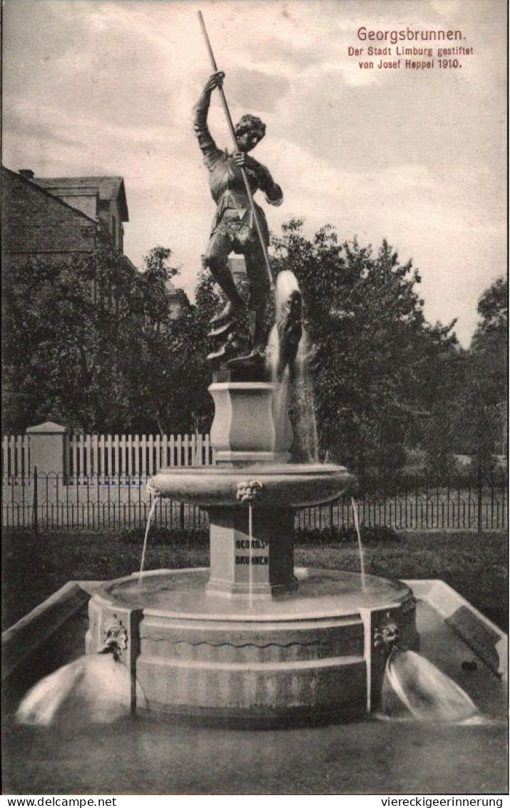 ! Alte Ansichtskarte Aus Limburg, Georgsbrunnen, 1910 - Limburg