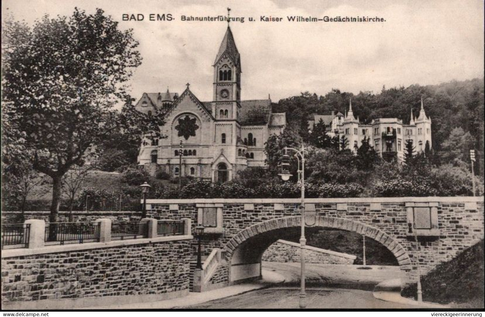 ! Alte Ansichtskarte Aus Bad Ems, Bahnunterführung, Verlag Louis Glaser, Leipzig - Bad Ems