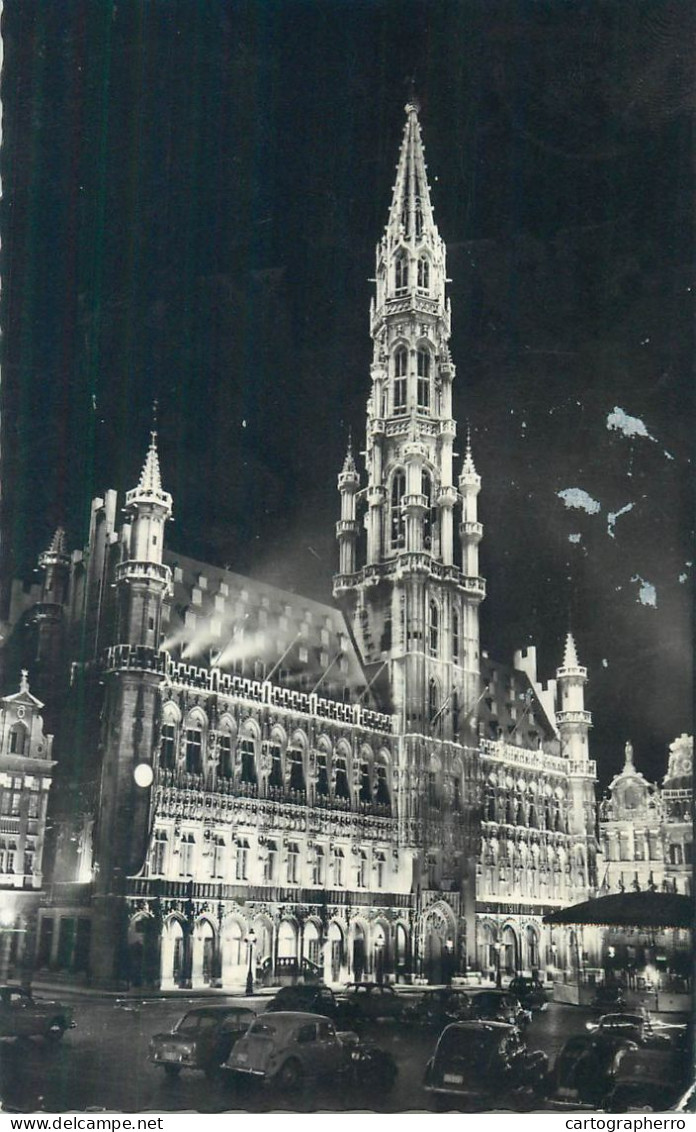 Belgium Brussels Town Hall Nocturnal Aspect - Bruselas La Noche