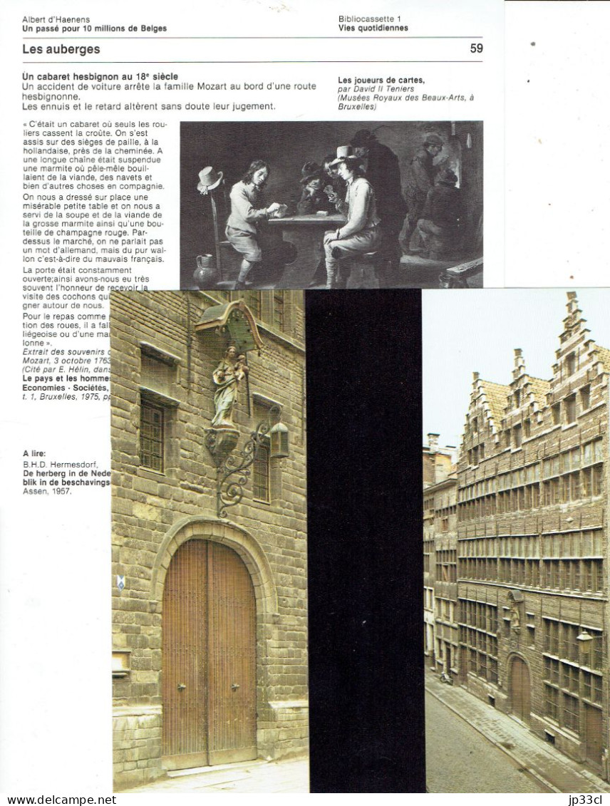 Les Auberges Et Estaminets, Un Cabaret Hesbignon Au 18e S. Image : Auberge St-Jacques En Galice, Antwerpen) - Fiches Didactiques