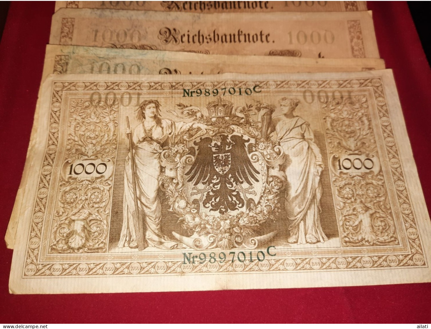 Lot De 10 Billets Allemand - 1000 Mark