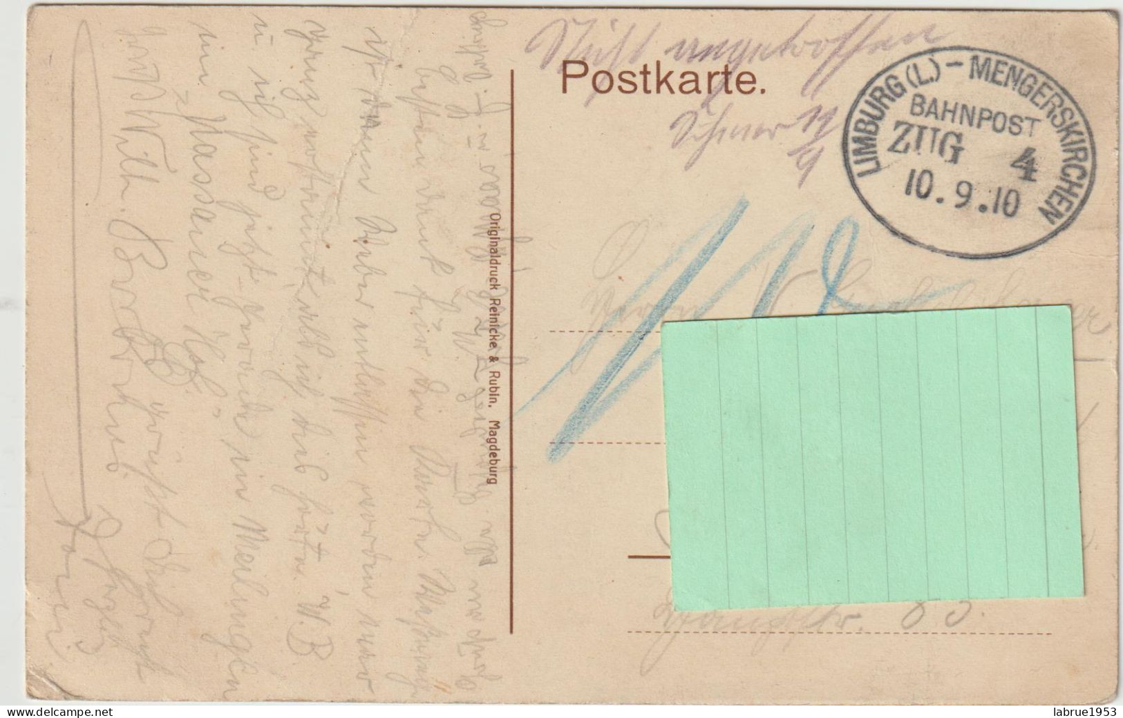 Hadamar -tampon Postale 1910  - (F.8389) - Hadamar