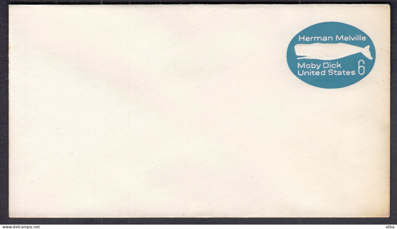United States 1970 / Herman Melville / Moby Dick, Whale / Postal Stationery 6 C - 1961-80