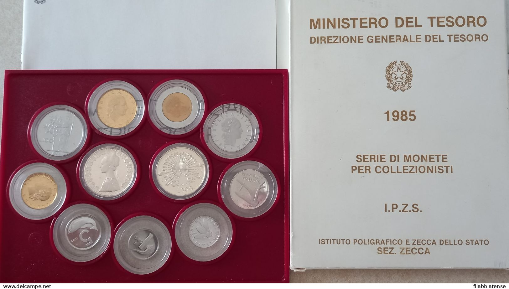 1985 - Italia Divisionale Fondo Specchio    ----- - Mint Sets & Proof Sets