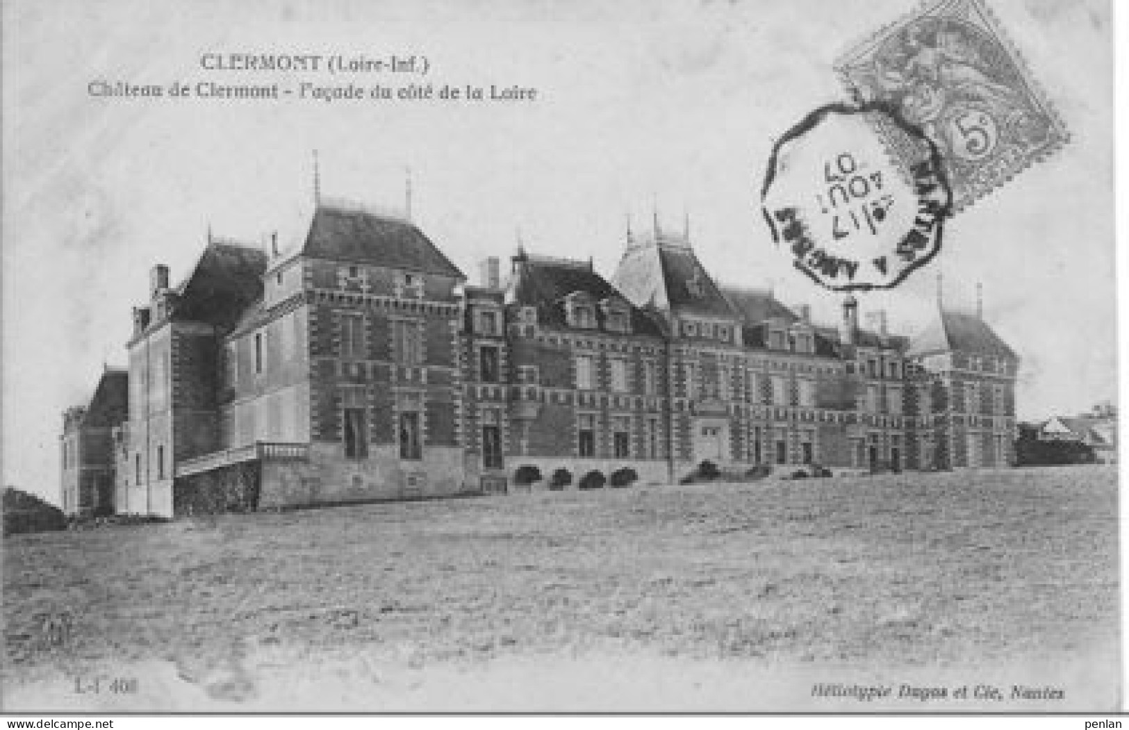 (LE CELLIER) CLERMONT Château De Clermont - Façade Du Côté De La Loire - Le Cellier