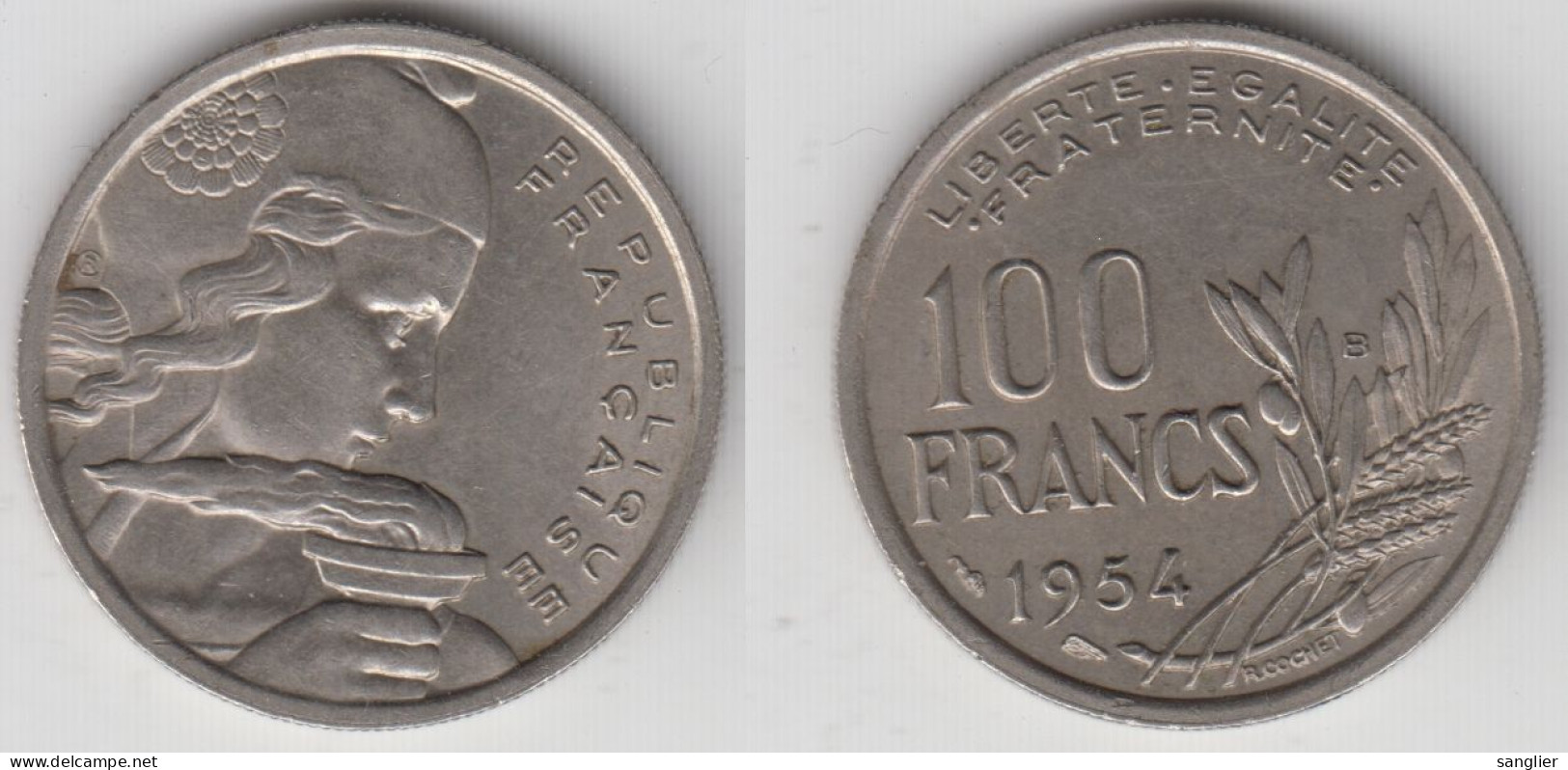 100 FRS 1954 B -- TTB - 100 Francs