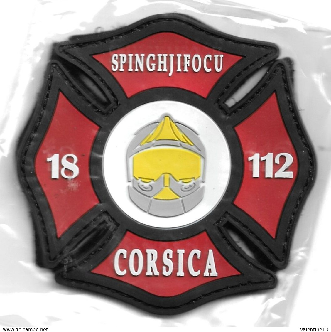 Ecusson PVC SPINGHJIFOCU CORSICA 18 112 - Firemen