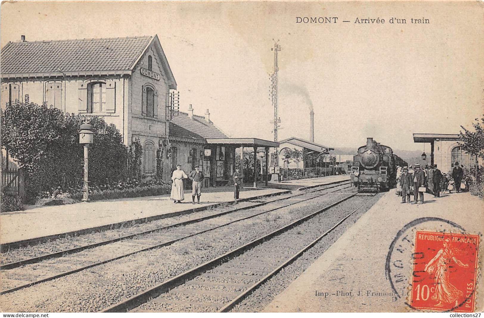 95-DOMONT- ARRIVEE D'UN TRAIN - Domont