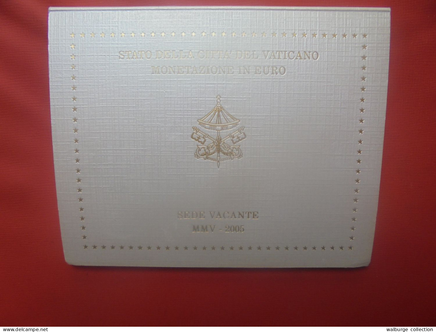 START 1 EURO ! VATICAN 2005 "SEDE VACANTE" ASSEZ RARE ! SERIE COMPLETE COFFRET FDC - Vatican