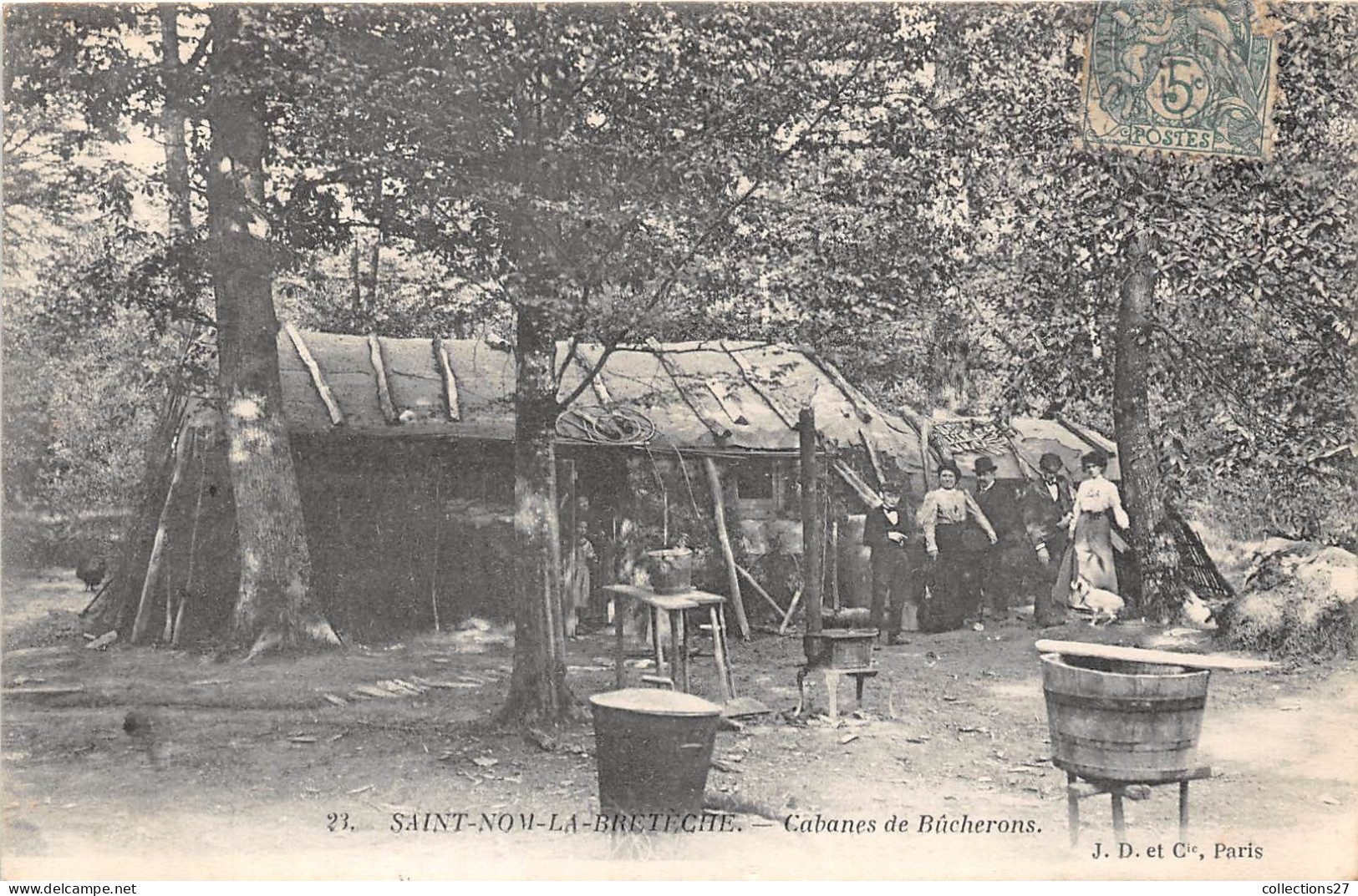 78-SAINT-NON-LA-BRETECHE- CABANES DE BÛCHERONS - St. Nom La Breteche