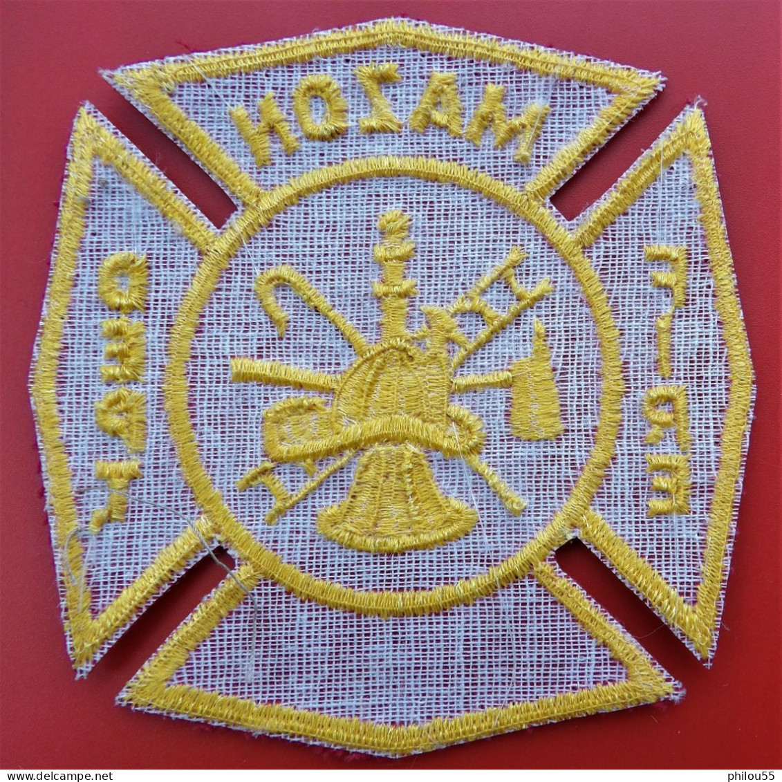 Insigne Tissu POMPIER USA MAZON FIRE DEPARTEMENT - Firemen