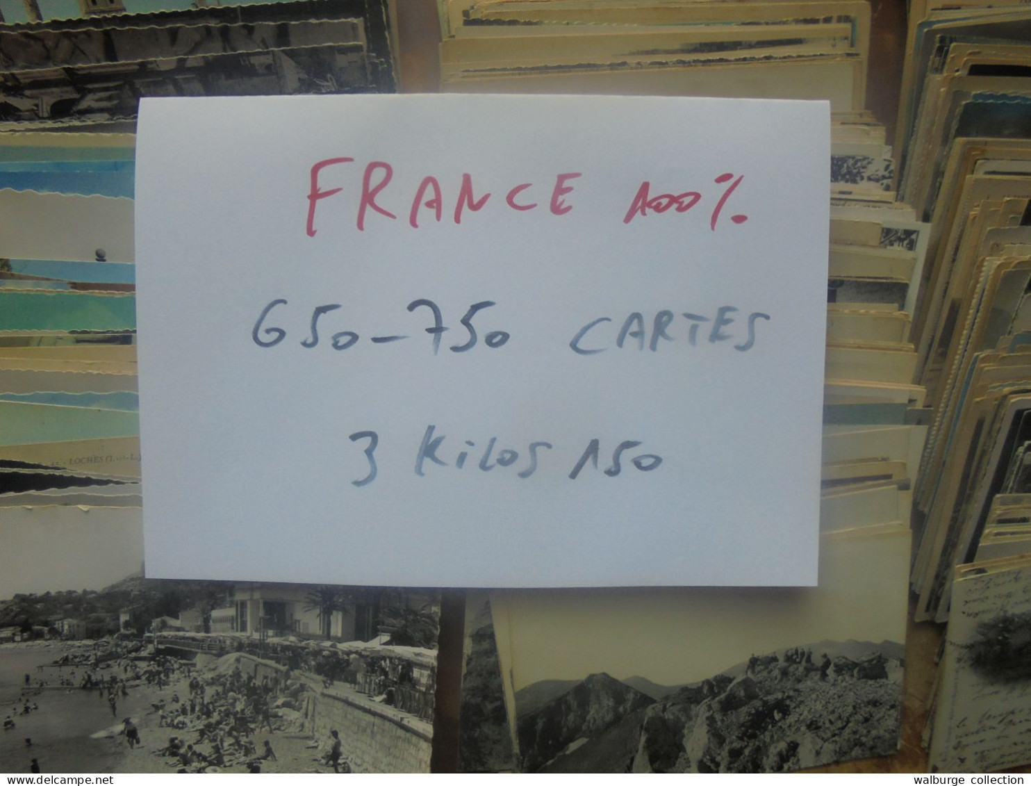 +++FRANCE 100% BEAU LOT Entre 650 Et 750 CARTES( 75% ANCIENNES-25% SEMIS Et MODERNES)+++3 KILOS 150 (Lire çi-bas) - 500 Postcards Min.