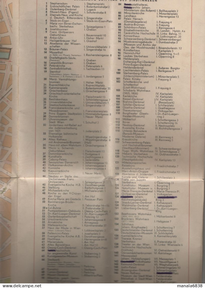 Kultur Und Kunsstatten In Wien Stadtplan - Landkarten