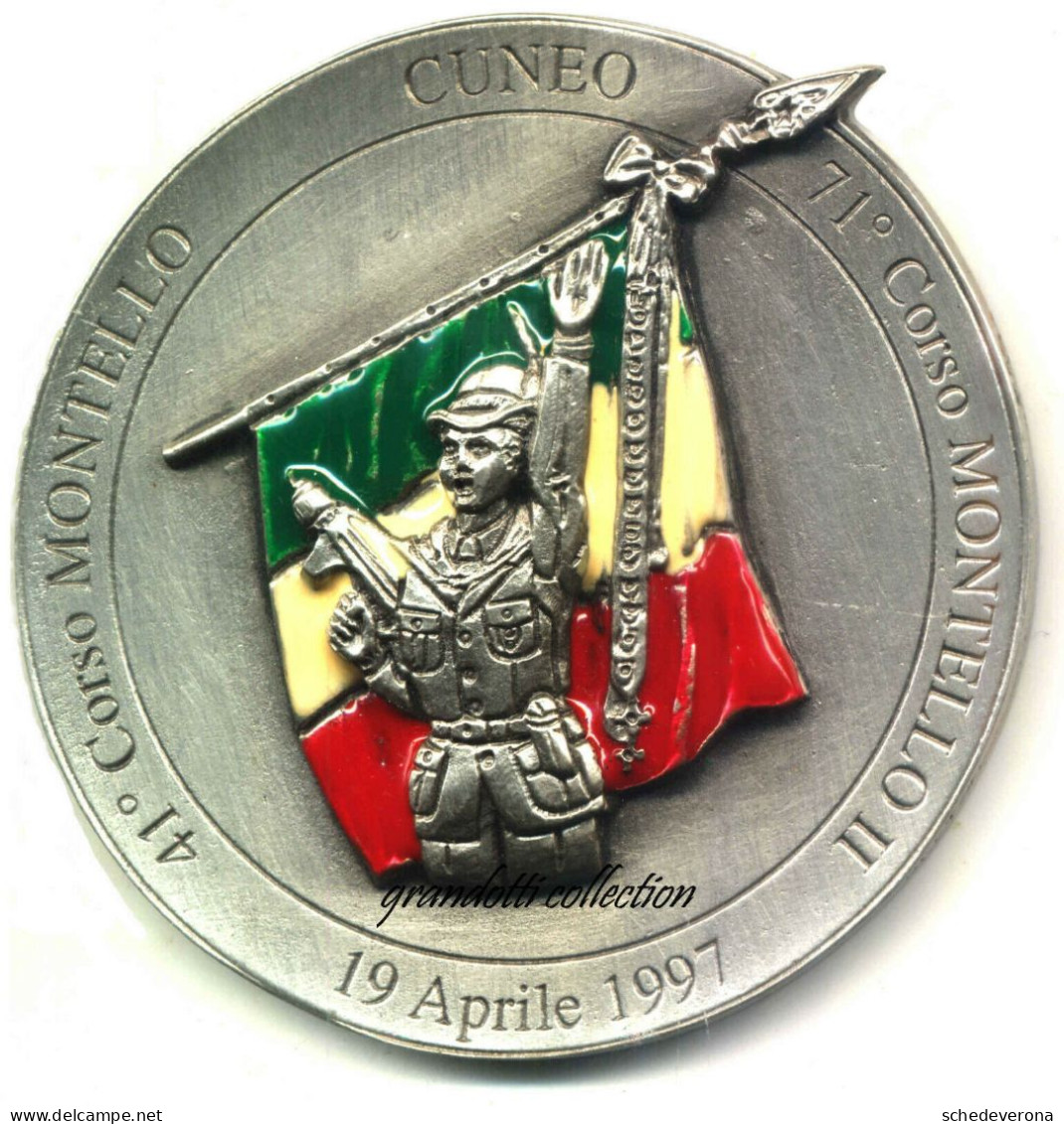 SCUOLA SOTTUFFICIALI GUARDIA DI FINANZA MONTELLO CUNEO 1997 MEDAGLIA RICORDO - Professionnels/De Société