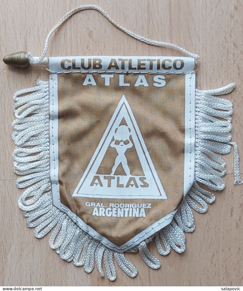 Club Atlético Atlas Argentina Football Club Soccer Fussball Calcio Futbol Futebol PENNANT, SPORTS FLAG ZS 3/10 - Abbigliamento, Souvenirs & Varie