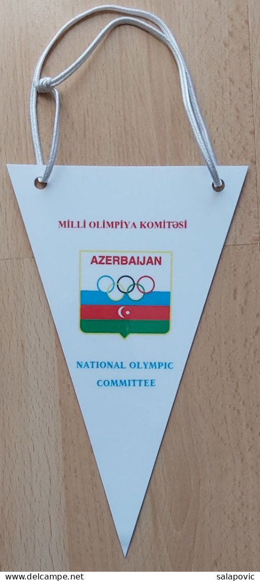 Azerbaijan Olympic Team  Olympic Games National Olympic Committee NOC PENNANT, SPORTS FLAG ZS 3/11 - Habillement, Souvenirs & Autres