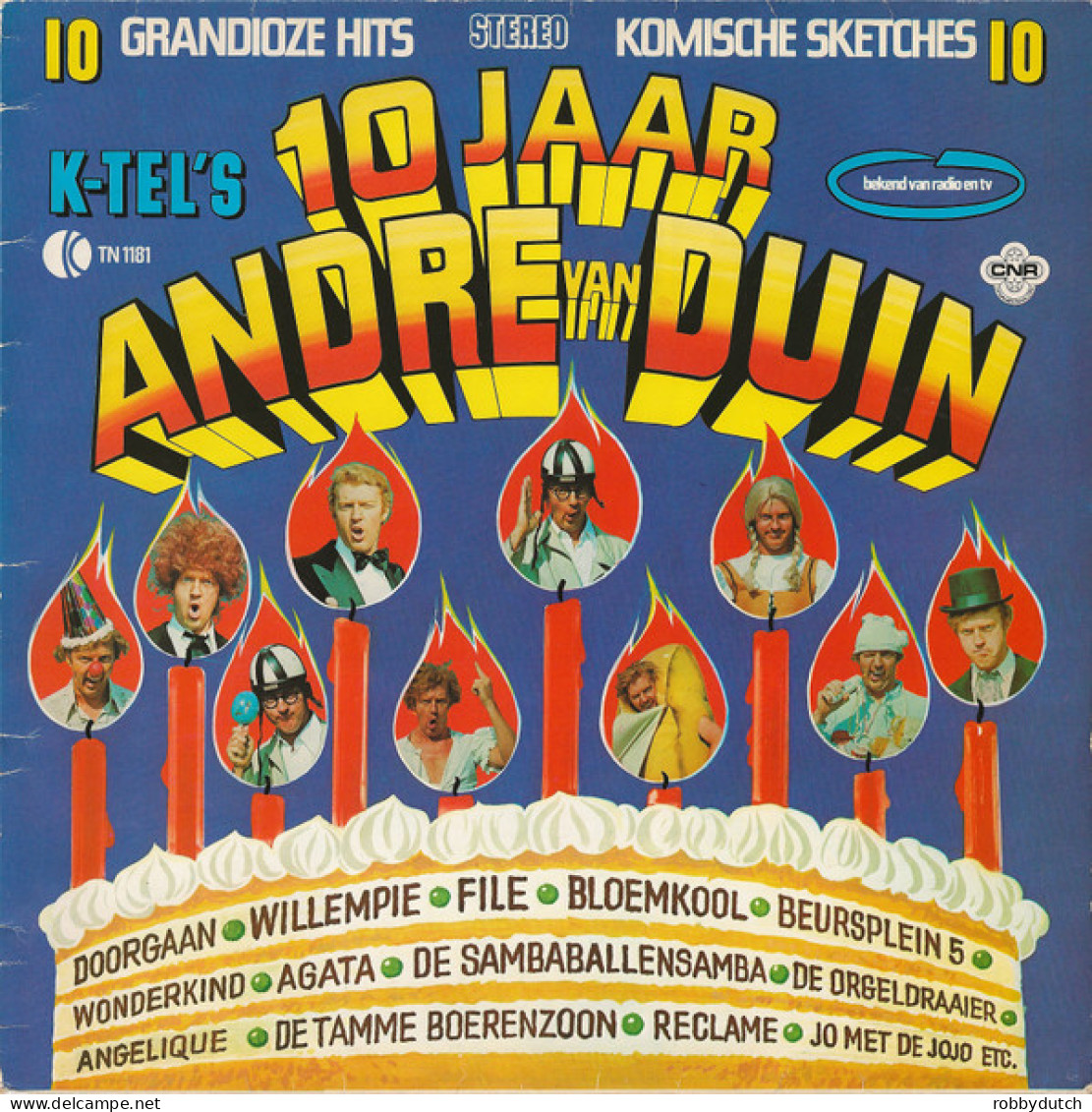* LP *  10 JAAR ANDRÉ VAN DUIN (Holland 1976 EX-) - Comiques, Cabaret