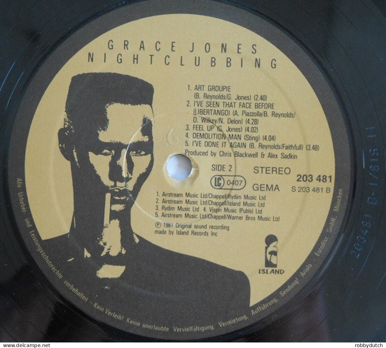 * LP *  GRACE JONES - NIGHTCLUBBING (Germany 1981 EX-)