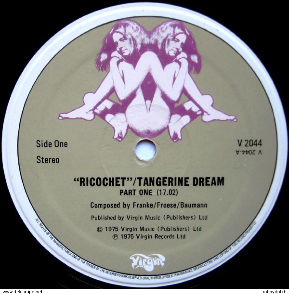 * LP *  TANGERINE DREAM - RICOCHET (England 1975 EX!!) - New Age