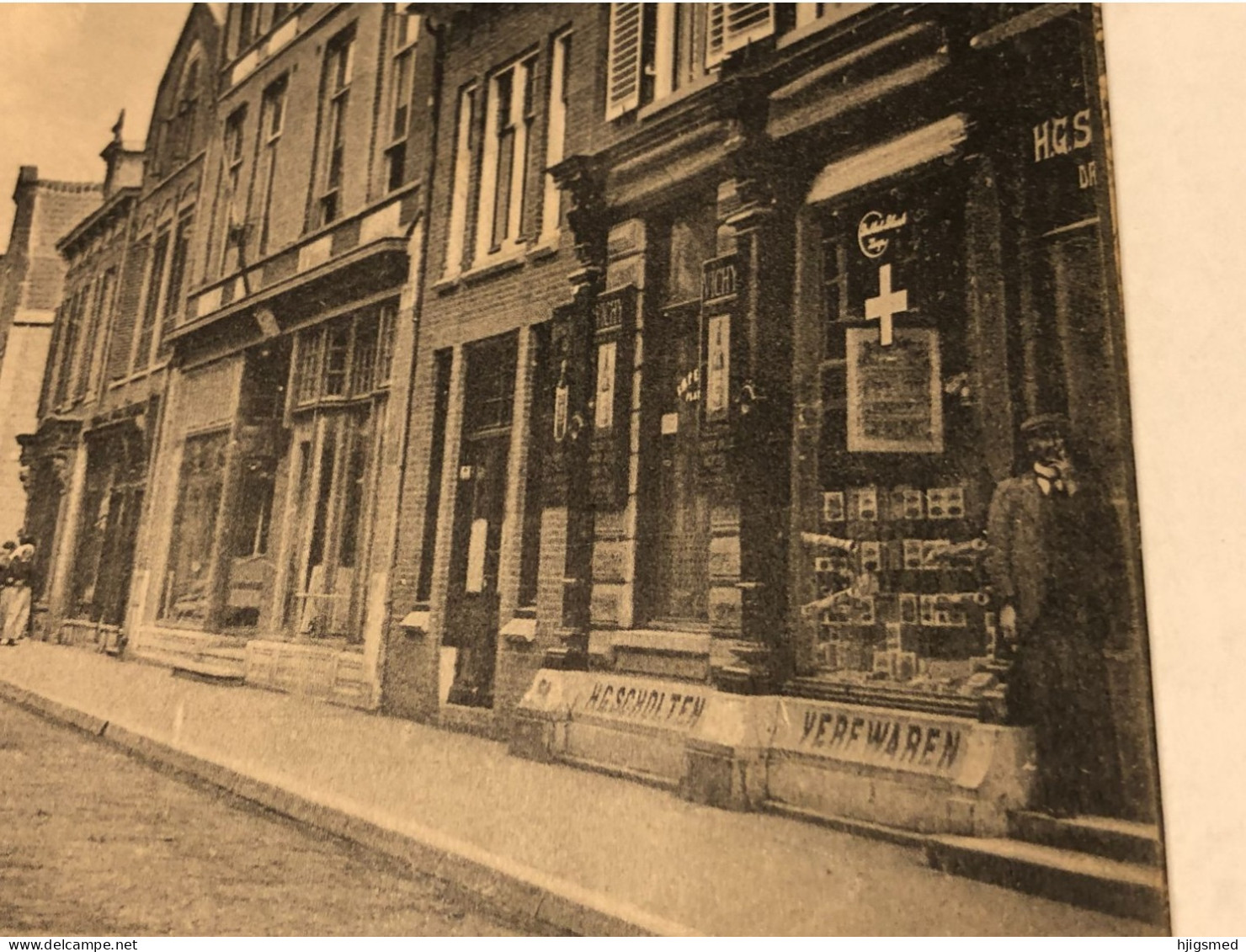 Netherlands Nederland Wageningen Verfwaren Paint Painter Shop Bicycle Hoogstraat 15850 Post Card POSTCARD - Wageningen