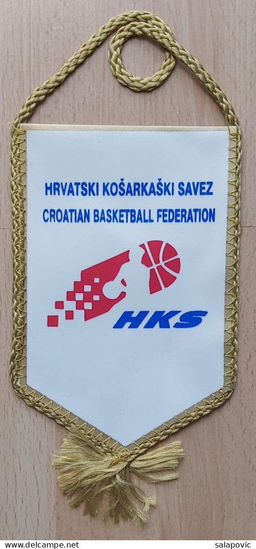 Croatia Basketball Federation PENNANT, SPORTS FLAG ZS 3/12 - Uniformes, Recordatorios & Misc