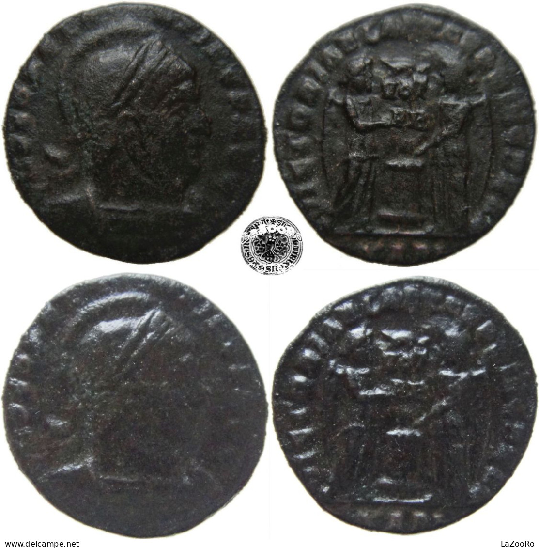 LaZooRo: Roman Empire - BI Centenionalis (Follis) Of Constantine The Great (306 - 337 AD) VICTORIAE LAETAE PRINC PERP R3 - El Impero Christiano (307 / 363)