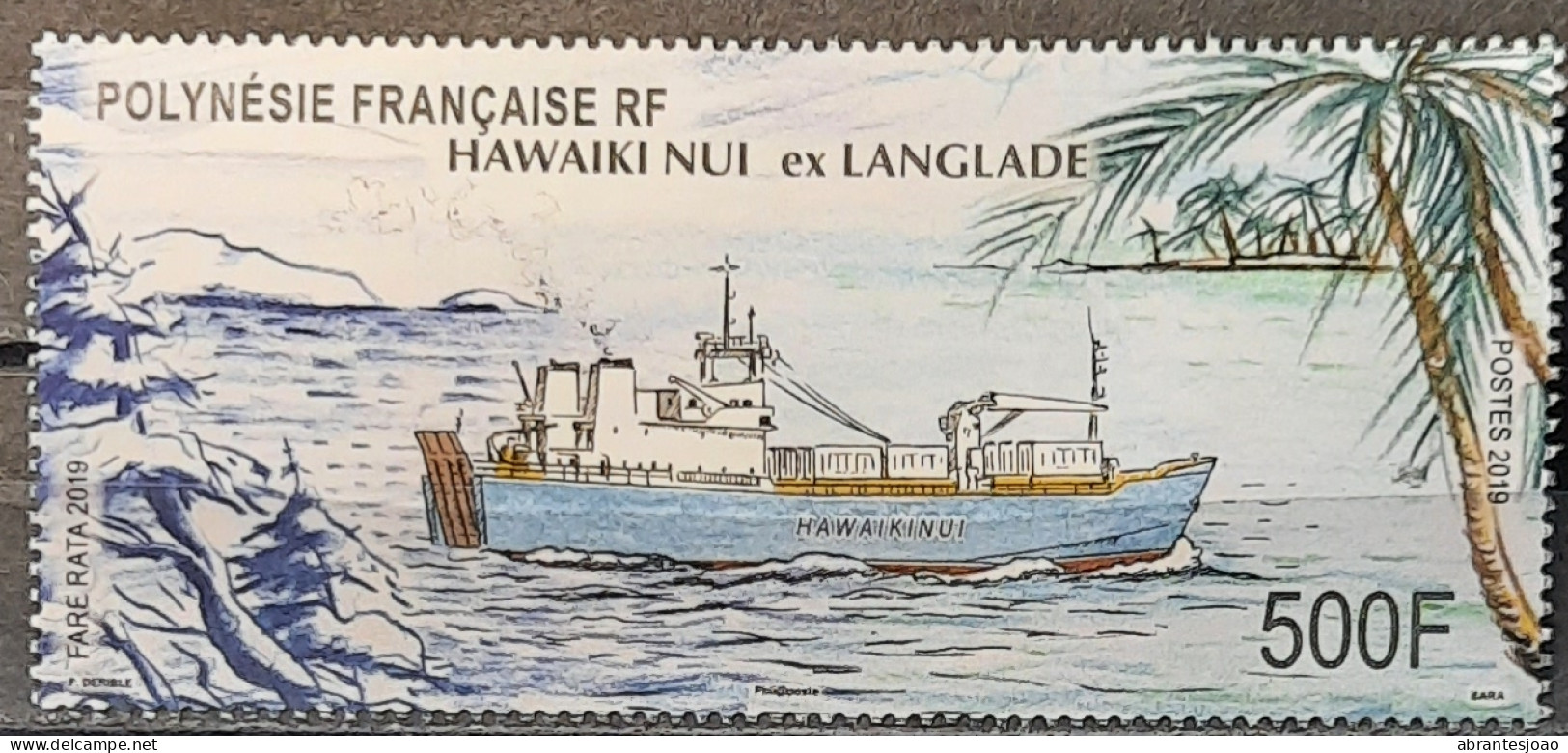 2019 - French Polynesia - MNH - Philatelic Fair In Paris - Ship Hawaiki Nui (ex Langdale) - 1 Stamp - Neufs