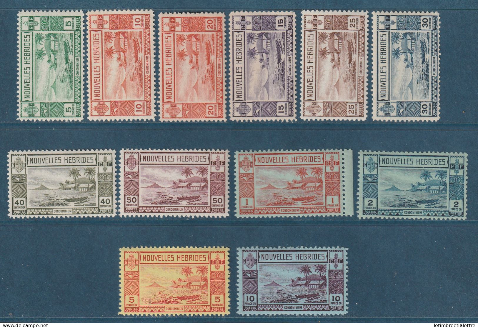 Nouvelles Hébrides - YT N° 100 à 111 ** - Neuf Sans Charnière - Infime Rousseur Voir Scan - 1927 - Unused Stamps