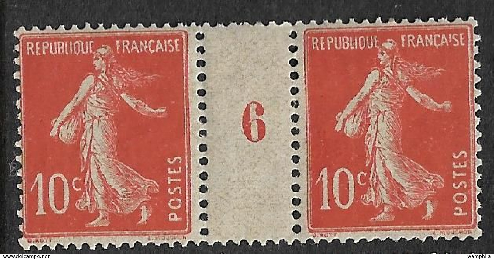 France N°138** 2 Paires, Millésime 6, Sur Papiers De Nuances Différentes Avec Variété Constante. - Unused Stamps