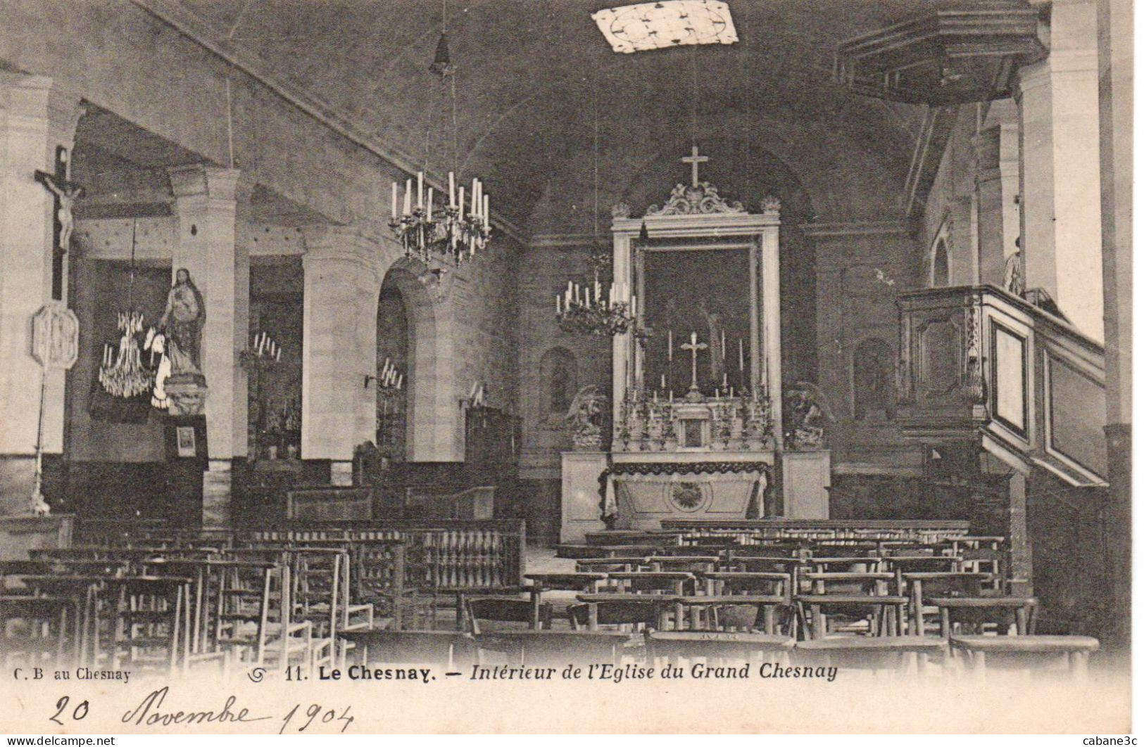 LE CHESNAY Intérieur De L'Eglise Du Grand Chesnay - Le Chesnay