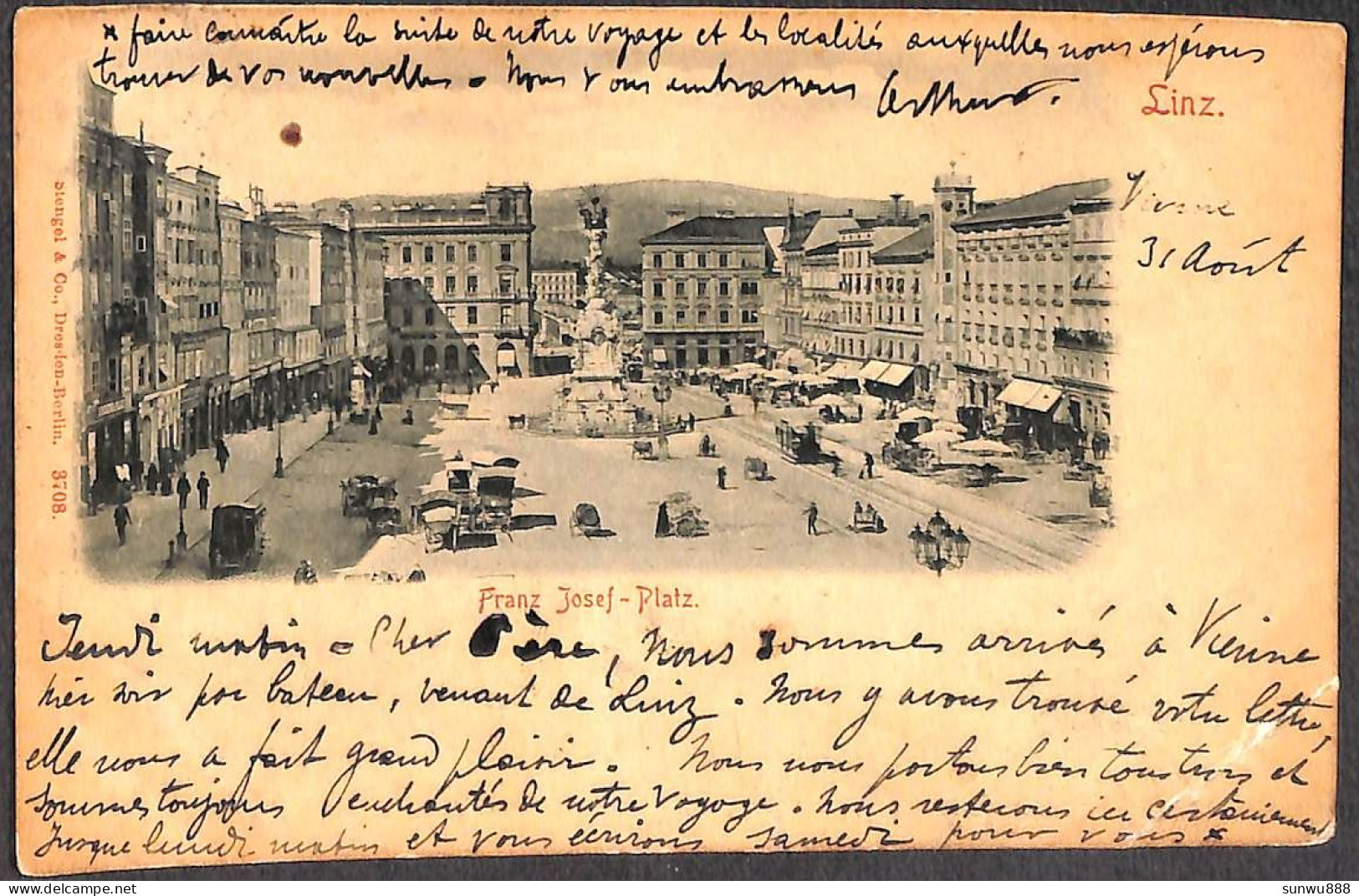 Linz - Franz Josef-Platz (Stengel & Co 1899) - Wien Mitte