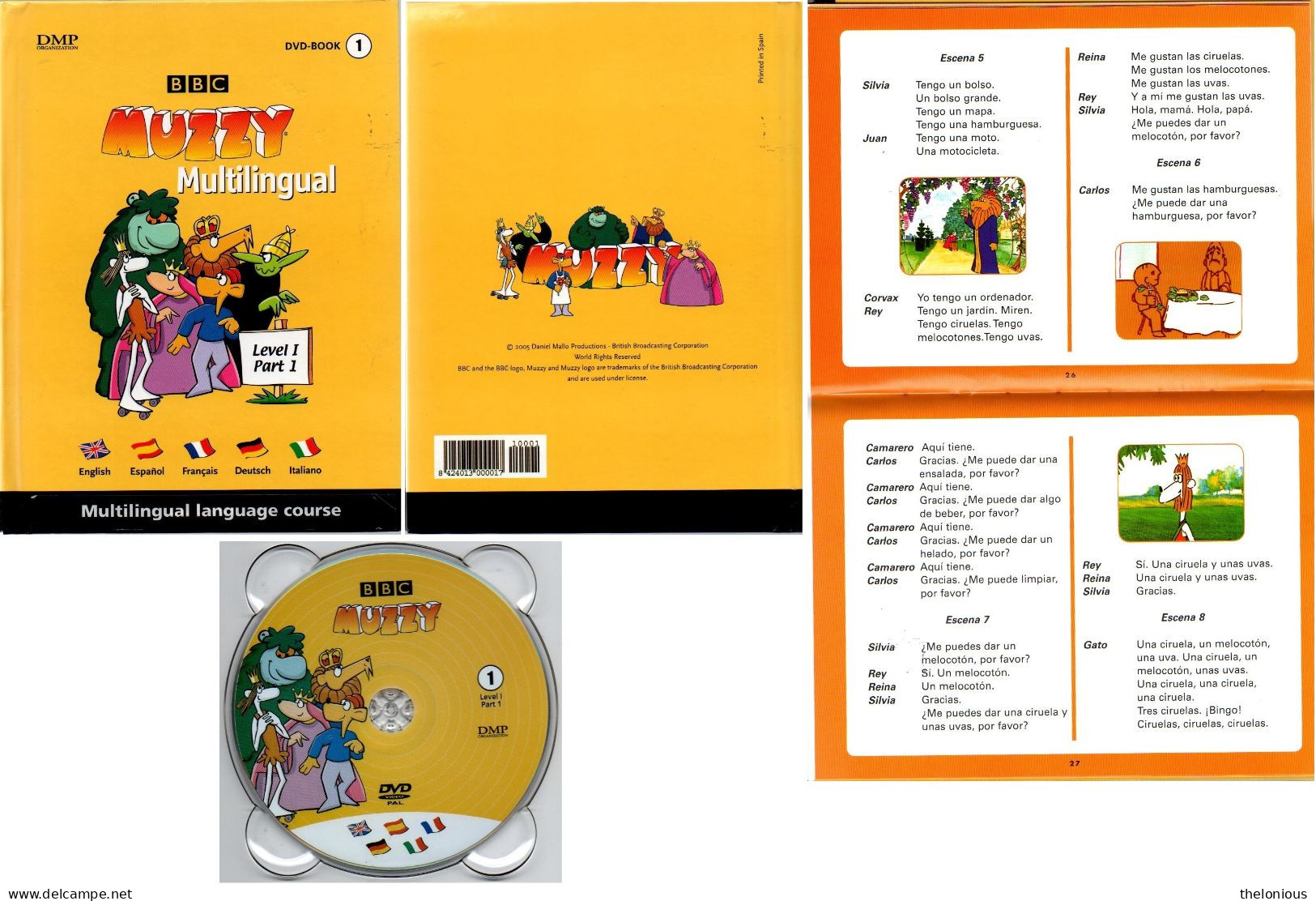 # BBC Muzzy, Level I, Part 1. Multilingual Language Course. DVD-Book - Livres Scolaires