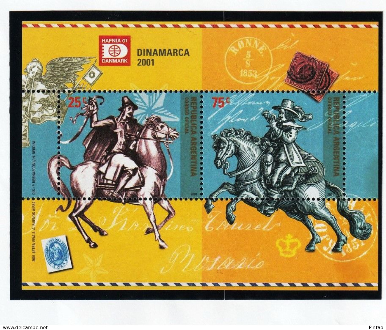 SSCF886- ARGENTINA 2001- MNH (FILATELIA) - Blokken & Velletjes