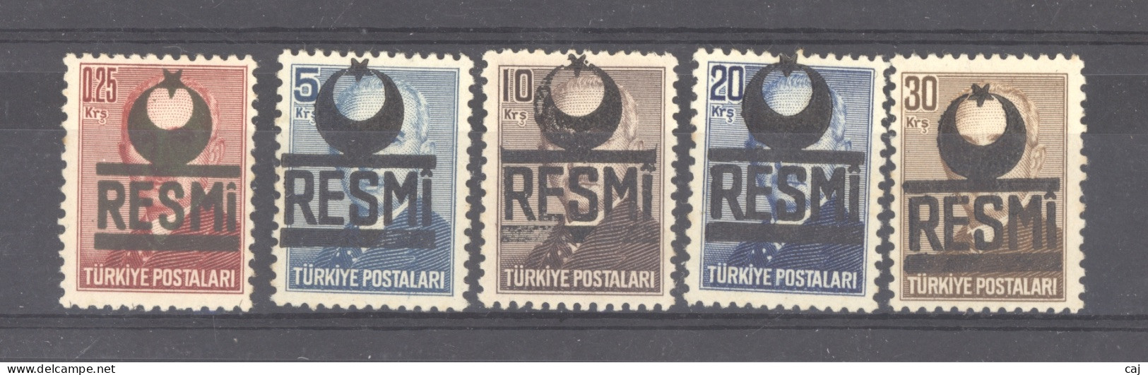 Turquie  -  Service  :  Yv  14-17  * - Timbres De Service