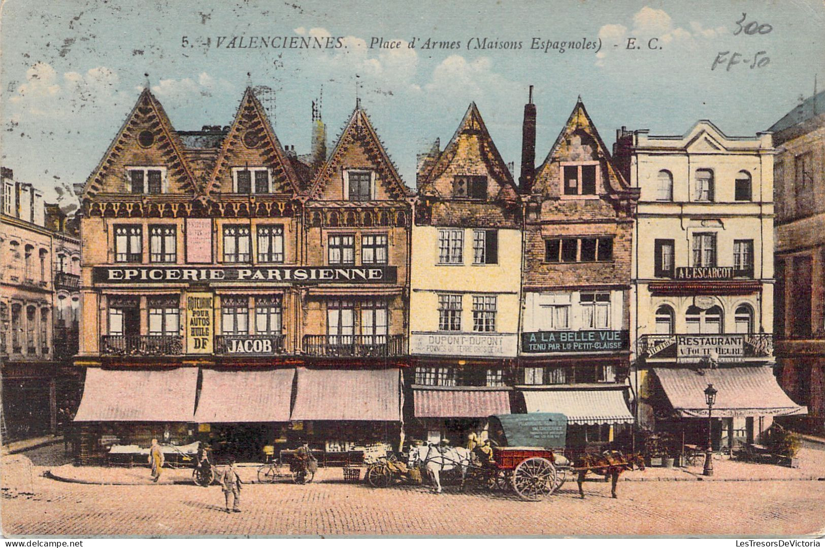 FRANCE - 59 - Valenciennes Place D'Armes ( Maison Espagnole ) - Carte Postale Ancienne - Valenciennes
