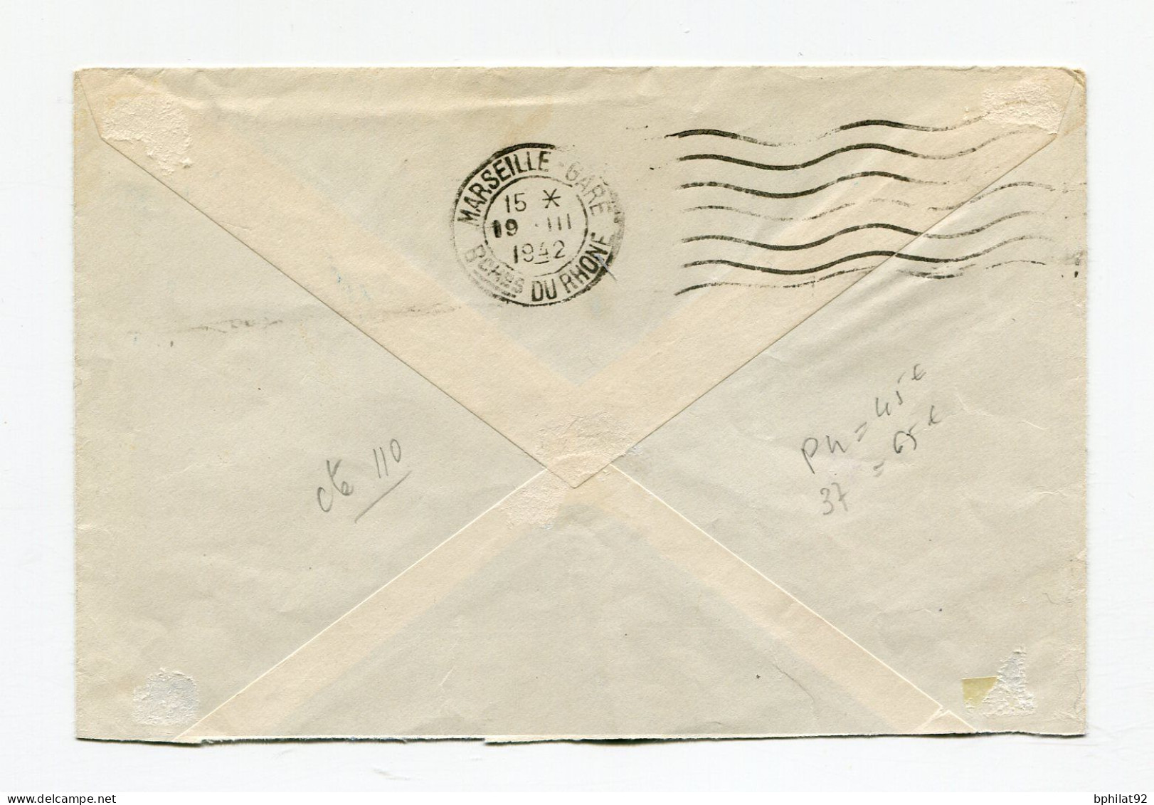 !!! NIGER, LETTRE PAR AVION DE ZINDER POUR NICE DE 1942 - Storia Postale