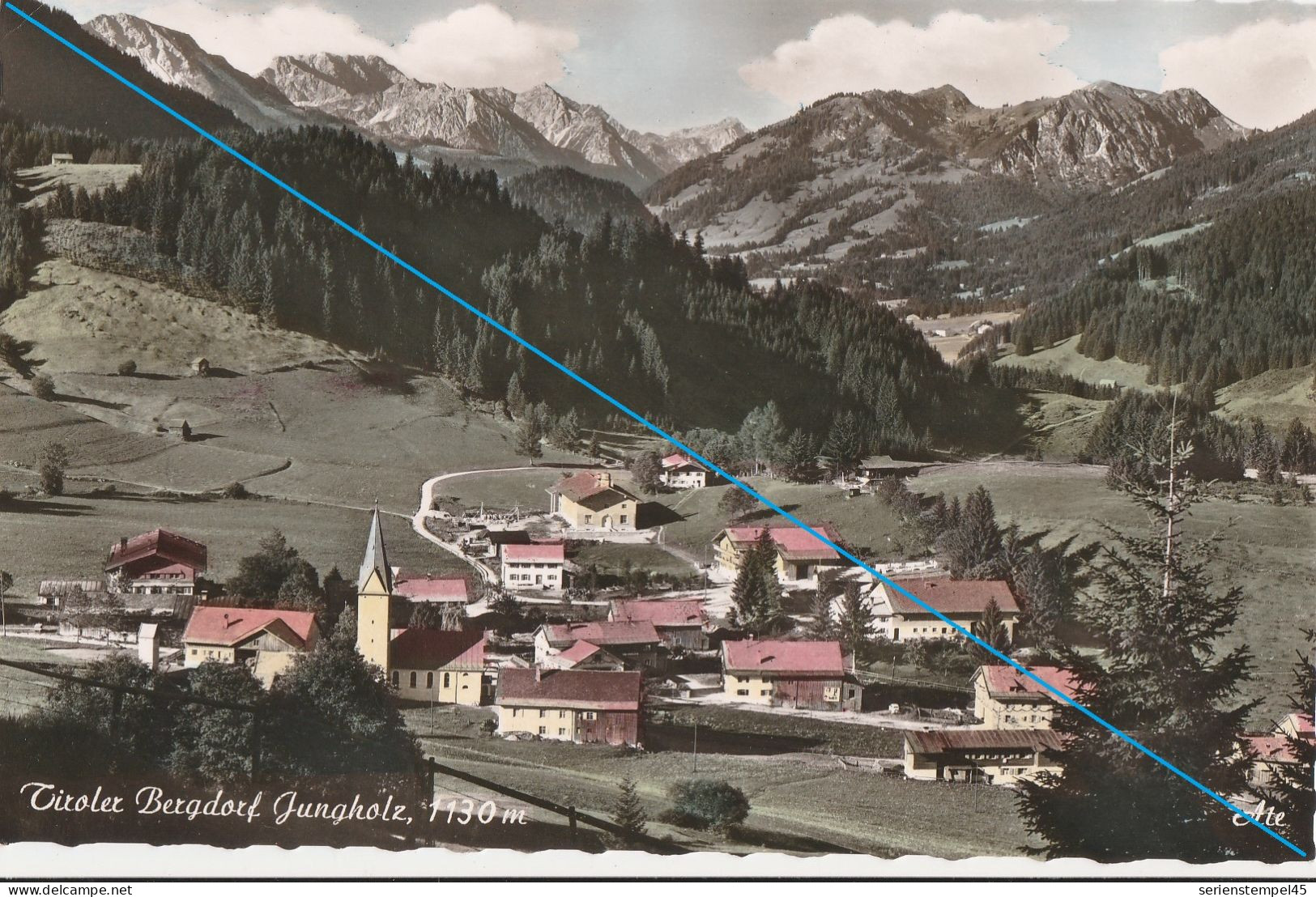 AK Österreich Tirol  Jungholz Tiroler Bergdorf 1130 M Farbig - Jungholz