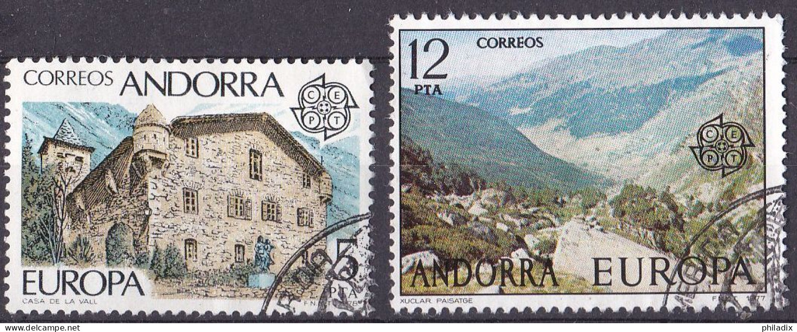 Andorra Spanisch Satz Von 1977 O/used (A3-16) - Oblitérés