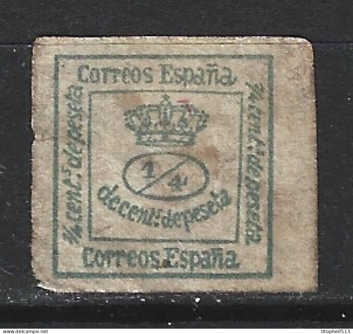 ESPAGNE. N°140 Oblitéré. Couronne Murale/Régence. - Used Stamps